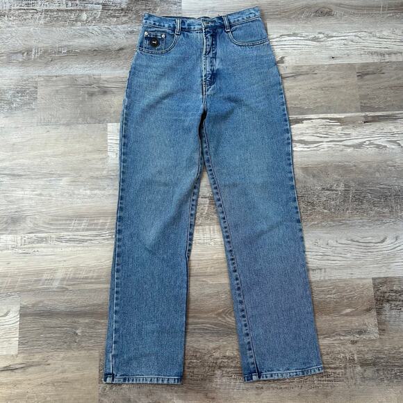 Trussardi Jeans Medium Wash High Rise Straight Leg Denim Italy Women’s Sz 29 - Picture 1 of 8